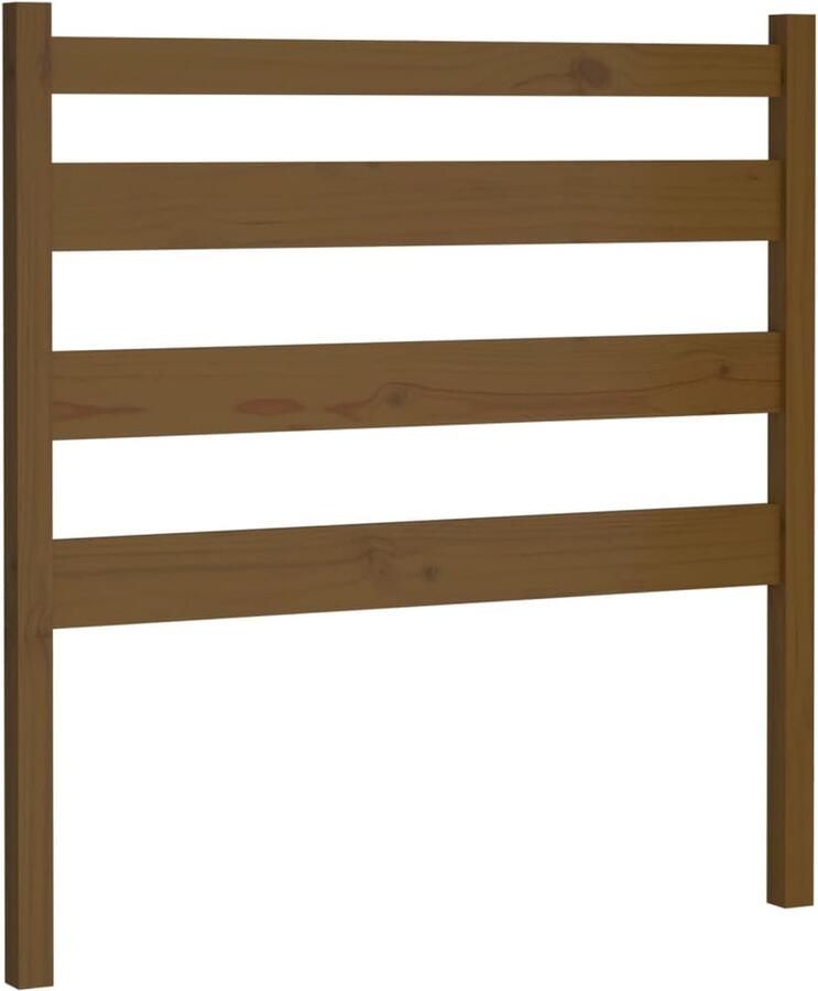 VidaXL Hoofdbord 96x4x100 cm massief grenenhout honingbruin - Foto 2