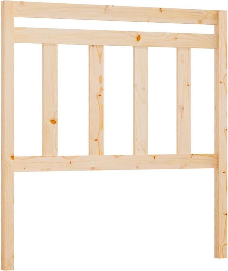 VidaXL Hoofdbord 81x4x100 cm massief grenenhout