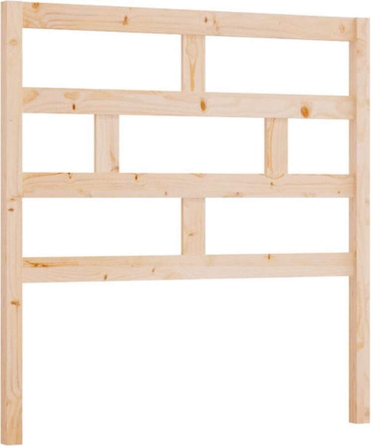 VidaXL Hoofdbord 81x4x100 cm massief grenenhout - Foto 2