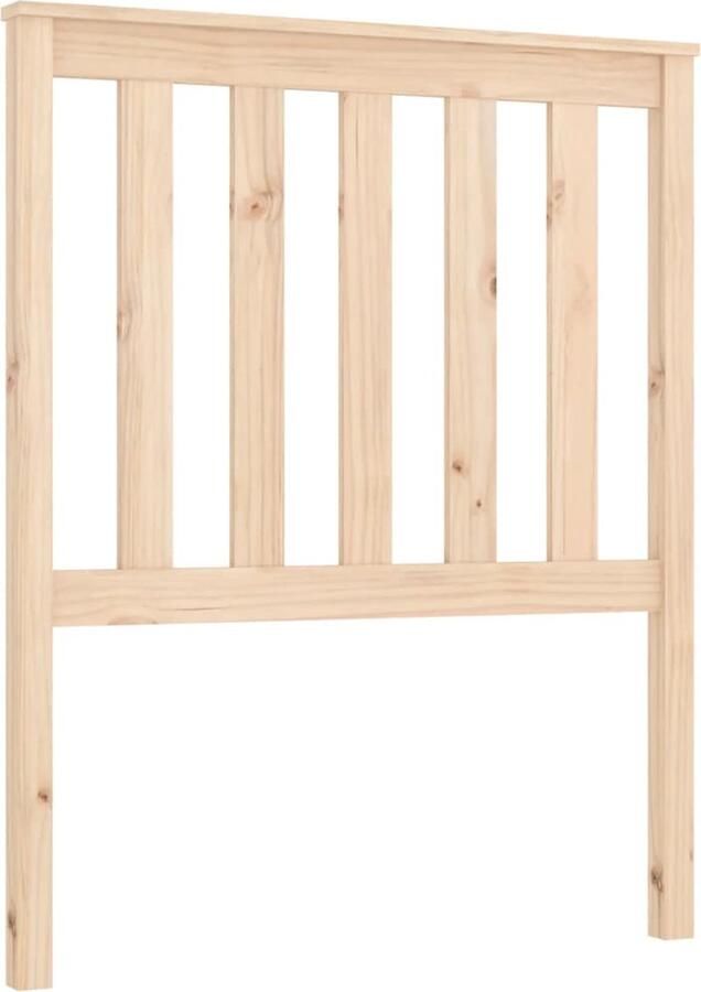 VidaXL Hoofdbord 81x6x101 cm massief grenenhout - Foto 2