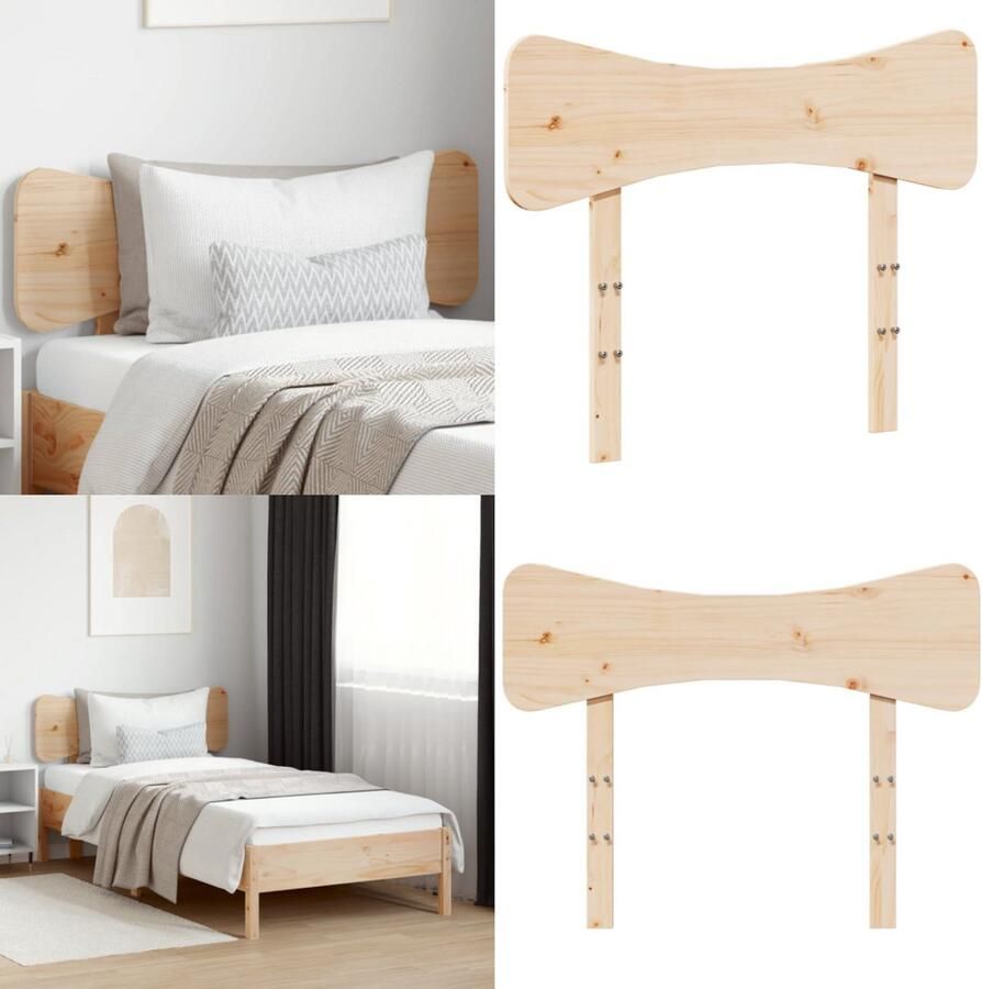 VidaXL Hoofdbord 90 cm massief grenenhout Hoofdbord Hoofdborden Bed Hoofdbord Bedhoofdbord