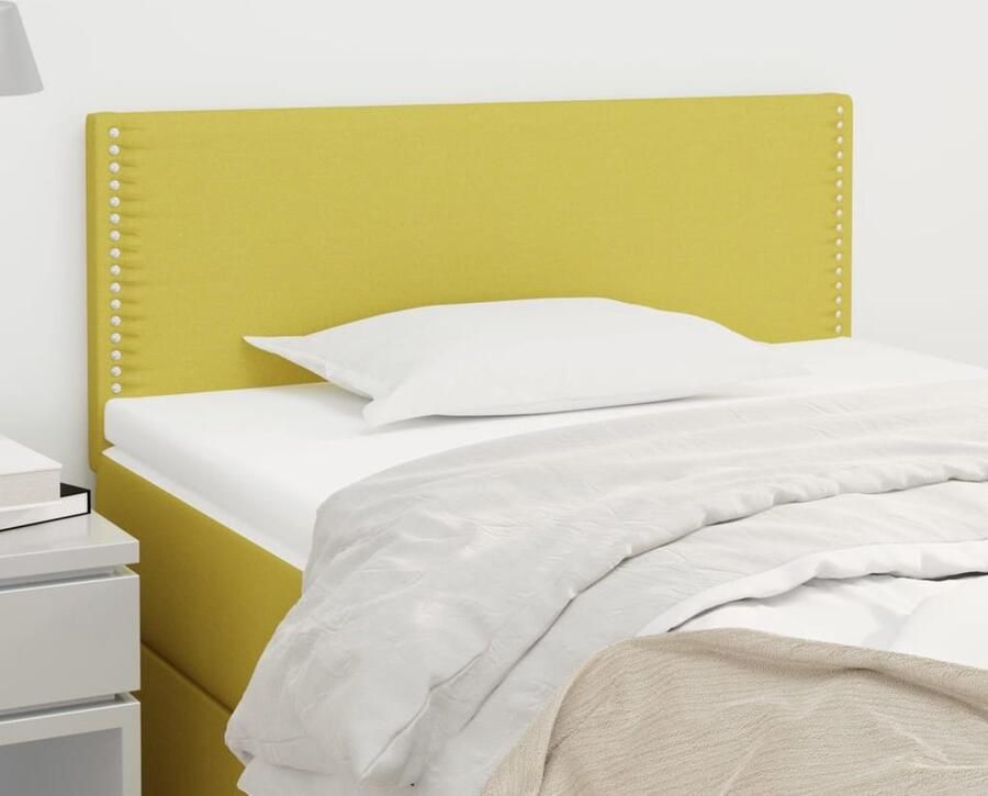 VidaXL Hoofdbord 90x5x78 88 cm Groen Stof Hoofd Bord Hoofdkussen Klassiek Hoofdbord Groene Hoofdbord Stoffen Hoofdbord Comfortabele Hoofdbord Adjustable Hoofdbord - Foto 2