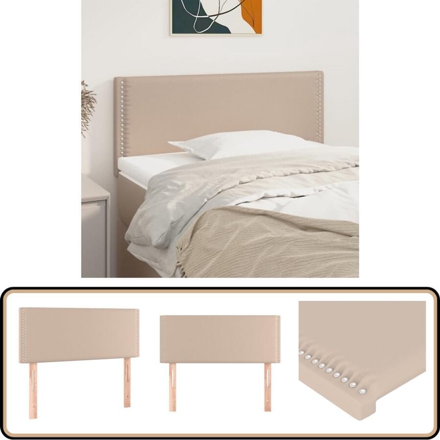 VidaXL Hoofdbord 90x5x78 88 cm Kunstleer Cappuccino Hoofd Bord Bedhoofdbord Kapstok Bedroom Decor Klassiek Hoofdbord