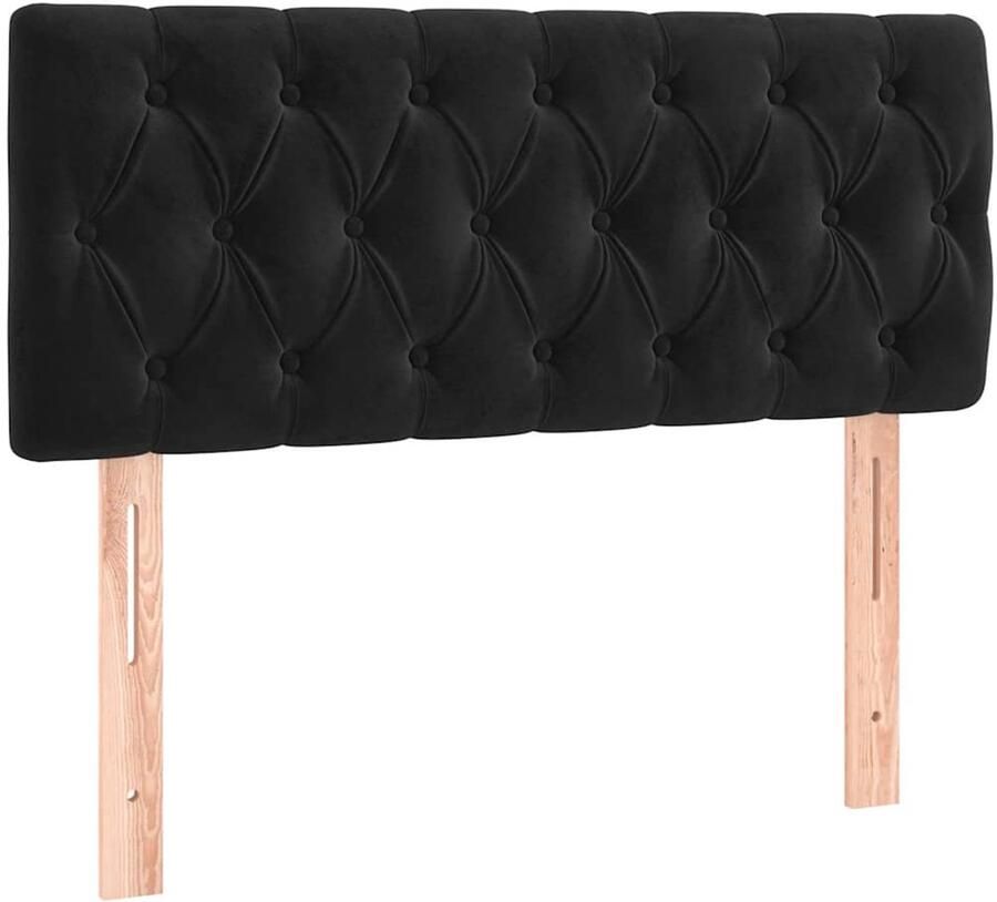 VidaXL Hoofdbord 90x7x78 88 cm fluweel zwart - Foto 2