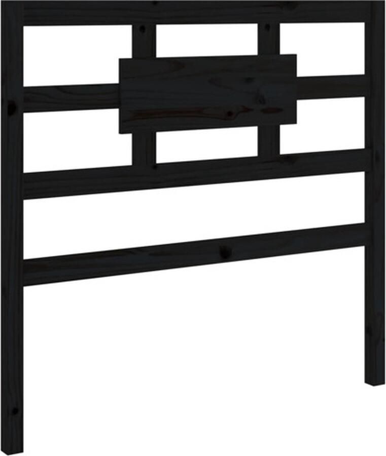 VidaXL Hoofdbord 95 5x4x100 cm massief grenenhout zwart - Foto 13