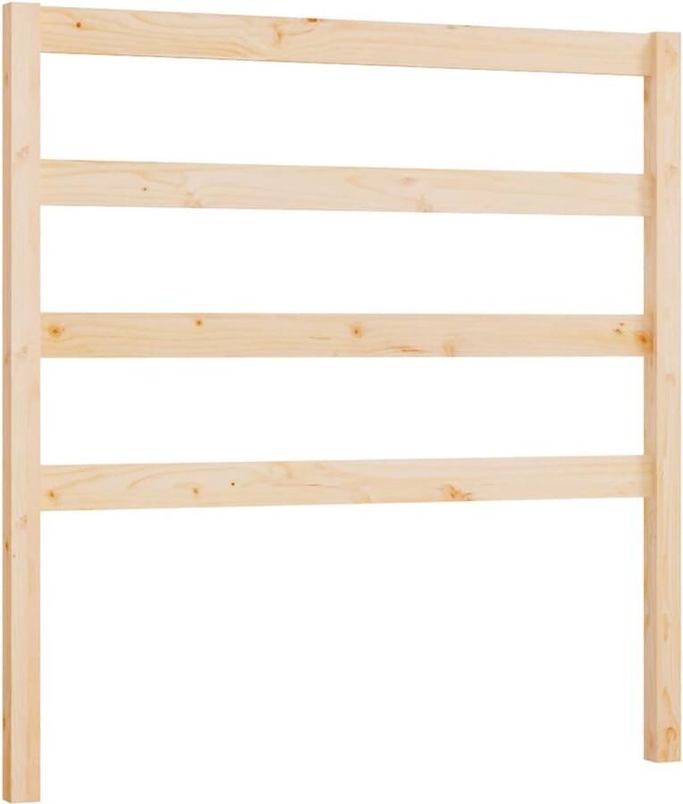 VidaXL Hoofdbord 95x4x100 cm massief grenenhout - Foto 2