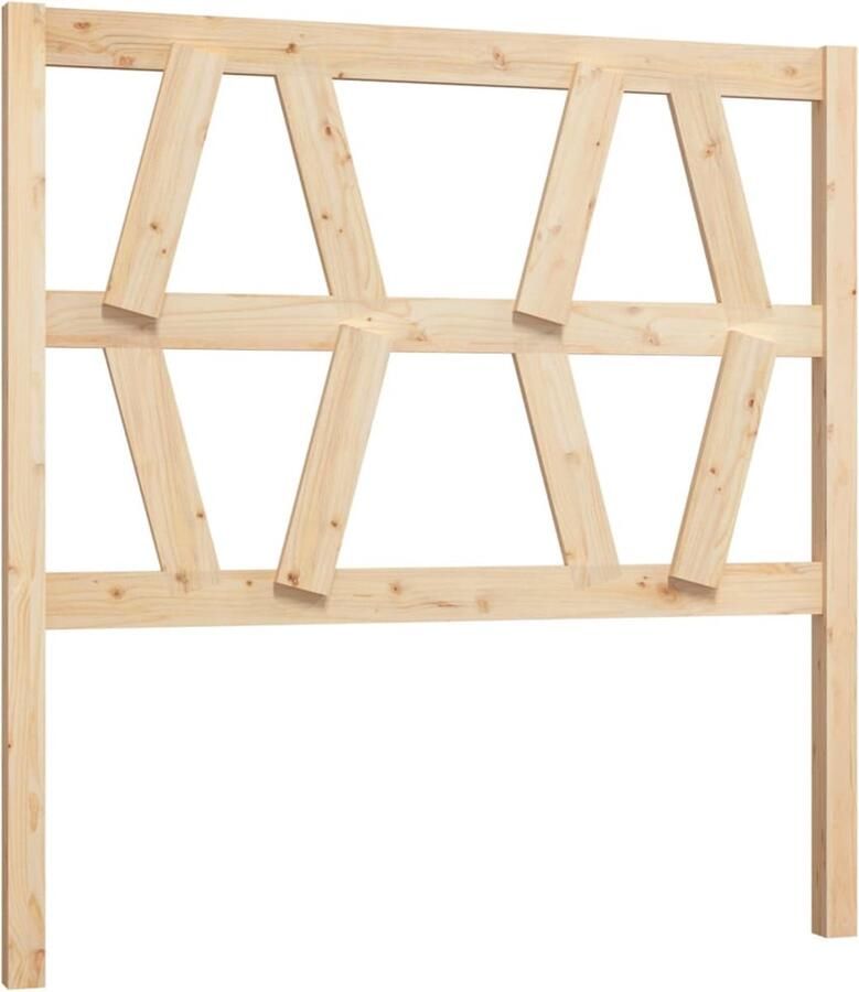VidaXL Hoofdbord 96x4x100 cm massief grenenhout - Foto 5