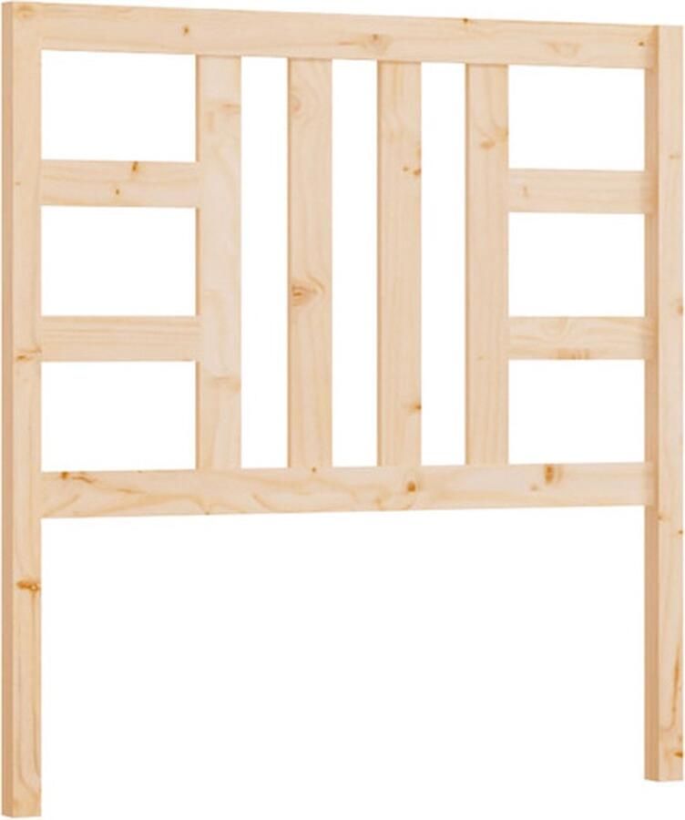 VidaXL Hoofdbord 81x4x100 cm massief grenenhout - Foto 2