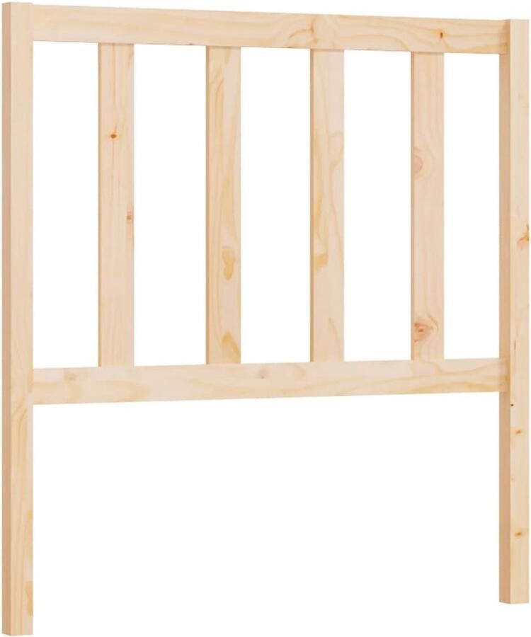 VidaXL Hoofdbord 96x4x100 cm massief grenenhout - Foto 2