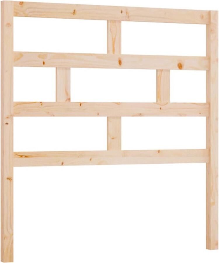 VidaXL Hoofdbord 96x4x100 cm massief grenenhout - Foto 2