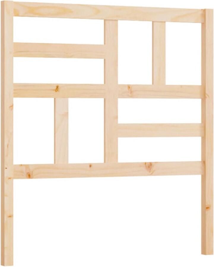 VidaXL Hoofdbord 96x4x104 cm massief grenenhout