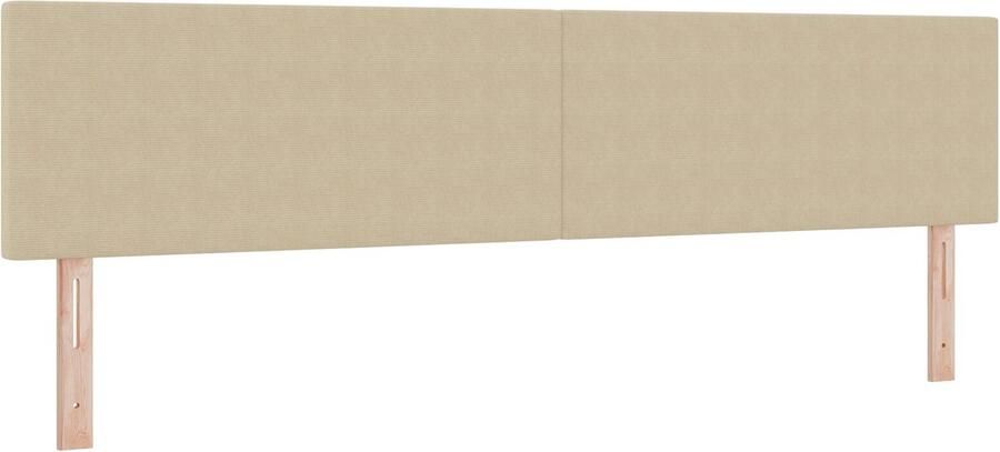 VidaXL Hoofdbord Eenvoudig Design Lichtgroen Grijs 200 cm Corduroy Stof - Foto 2