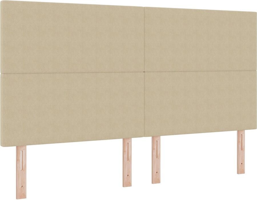 VidaXL Hoofdbord Eenvoudig Ontwerp in Lichtgroen en Grijs 180 cm Corduroy