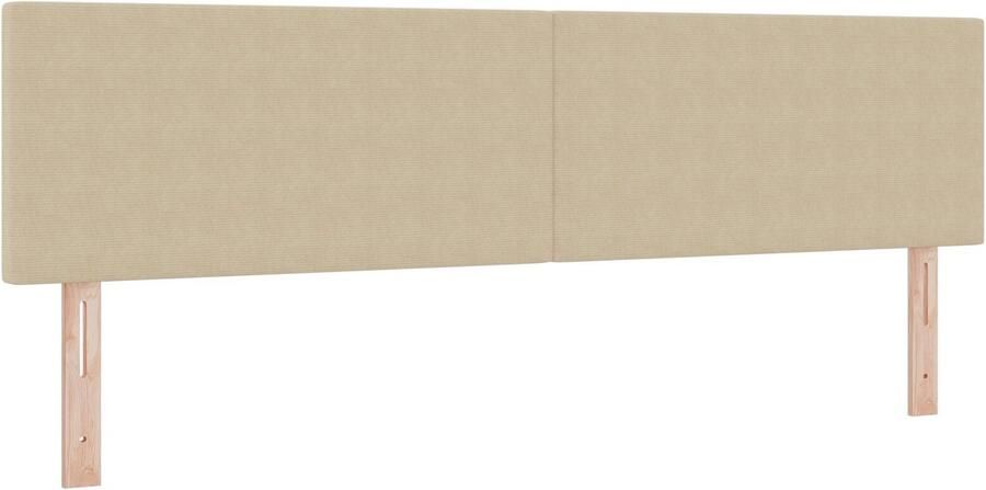 VidaXL Hoofdbord Effen Ontwerp Lichtgroen Grijs 180 cm Corduroy Stof - Foto 2