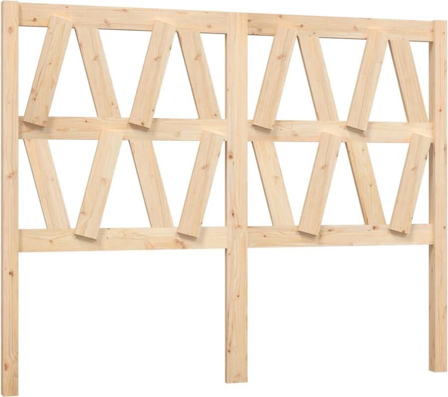VidaXL Hoofdbord 141x4x100 cm massief grenenhout - Foto 4