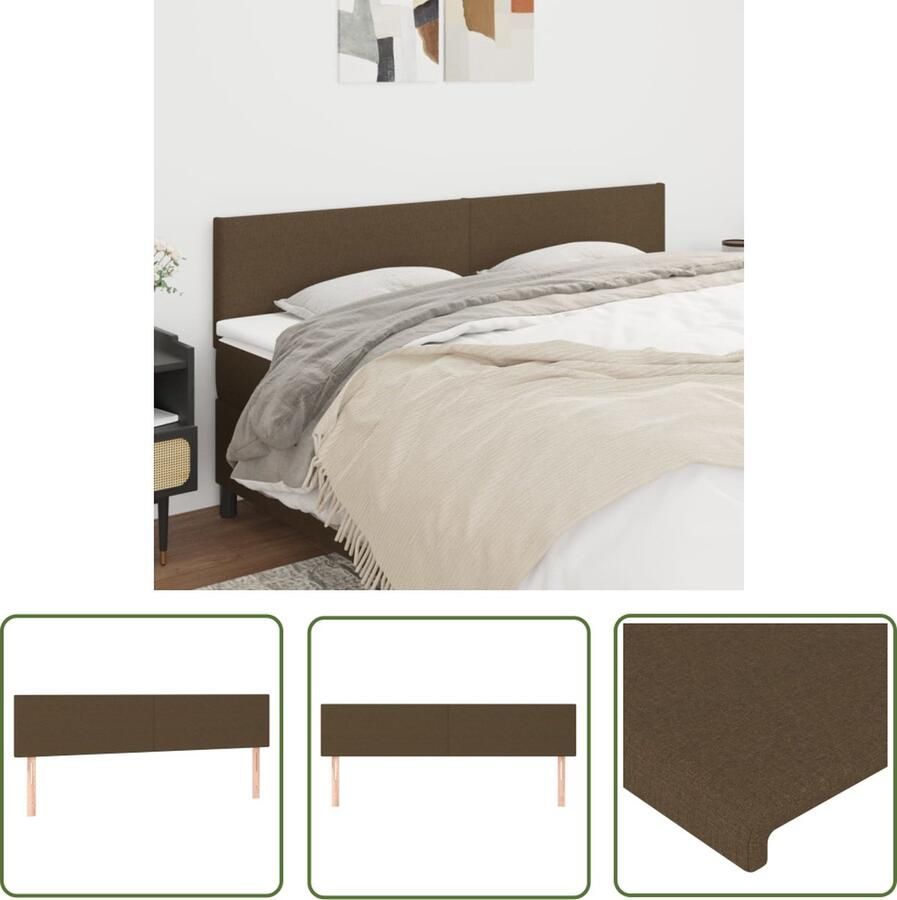 The Living Store Hoofdbord Bed Matras Accessoires 180 x 5 x 78 88 cm Donkerbruin Hoofd Bord Hoofdbord Beddecoratie Bedroom Decor Donkere Kleuren