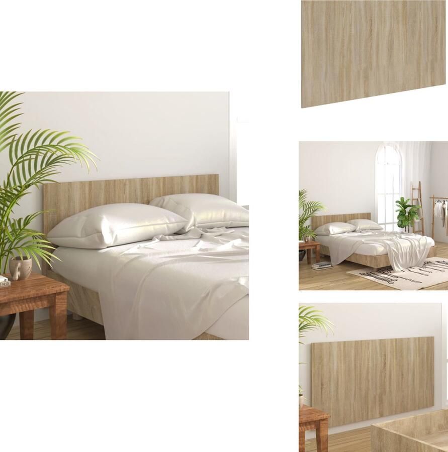 VidaXL Hoofdbord Hoofdborden Hoofdeinde Bedeinde Hoofdbord 160x1 5x80 cm bewerkt hout sonoma eikenkleurig
