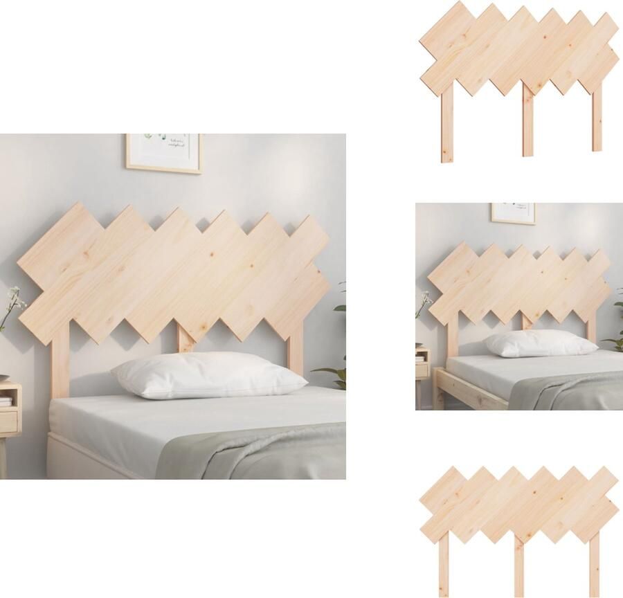 VidaXL Hoofdbord Hoofdborden Hoofdeinde Houten Hoofdbord 122 5x3x80 5 cm massief grenenhout