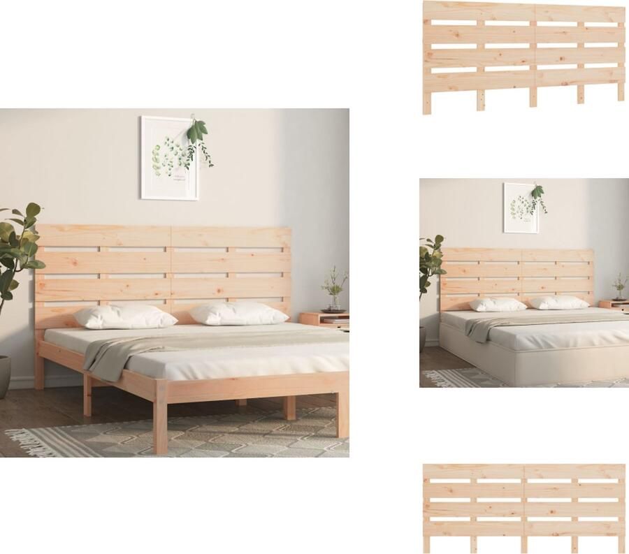 VidaXL Hoofdbord Hoofdborden Hoofdeinde Houten Hoofdbord 135x3x80 cm massief grenenhout