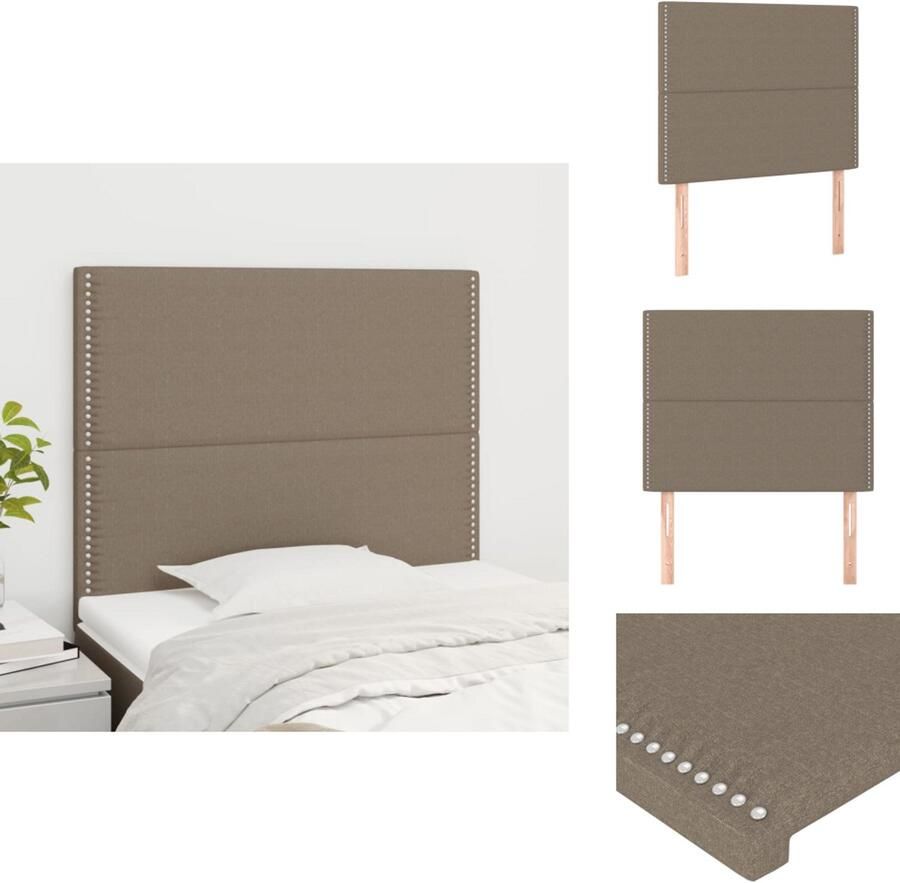 The Living Store Hoofdbord Klassiek Bed 90x5x118 128cm Taupe Klassieke Hoofdbord Tufted Headboard Hoofdboard Taupe Stoffen Hoofdbord Beddecoratie