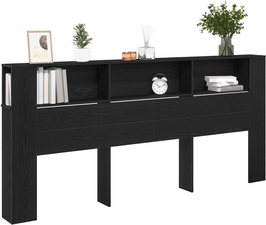 VidaXL Hoofdeinde Kast met opslag 220 x 18 5 x 104 5 cm Bewerkt hout - Foto 3