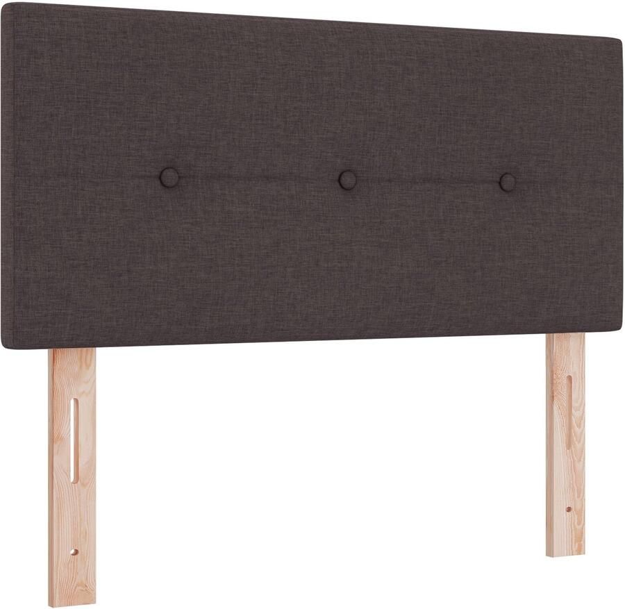 VidaXL Hoofdbord Donkerbruin Hout 80 x 7 x 88 cm Laag Hoofdbord