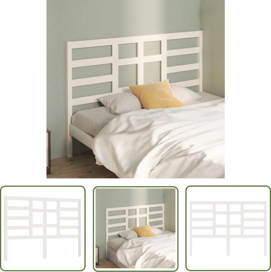 The Living Store Houten Hoofdeinde Wit 166 x 4 x 104 cm Klassieke Uitstraling Houten Hoofdbord Kopen Klassieke Hoofdbord Witte Hoofdbord Beddecoratie