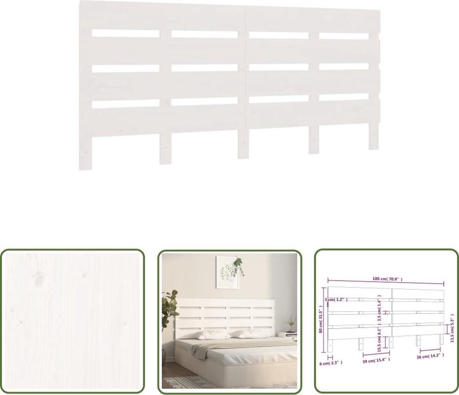The Living Store Houten Hoofdeinde Gelat Houten Ontwerp Hoofdborden Afmetingen- 180 x 3 x 80 cm Houten Hoofdbord Kopen Hoofd Bord Slaapkamervloeren Bedroom Decor