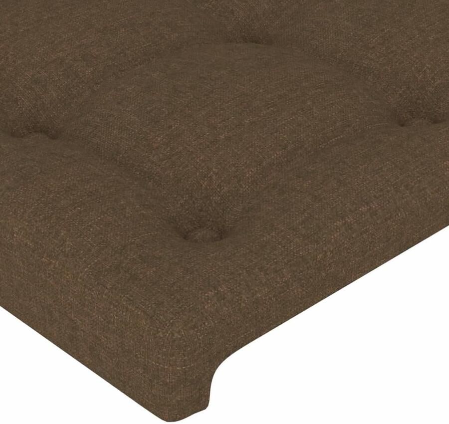 VidaXL Hoofdbord LED 203x16x78 88 cm donkerbruin Hoofdboard Led Hoofdbord Met Led Donkere Bruine Hoofdbord Comfortabel Hoofdbord