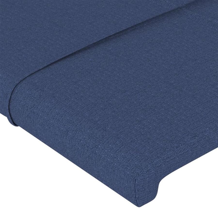 VidaXL Hoofdbord Klassiek LED Hoofdeinde Afmeting- 203 x 16 x 78 88 cm Ken- Verstelbare hoogte Comfortabele ondersteuning Snijdbare LED-strip Bedonderdeel