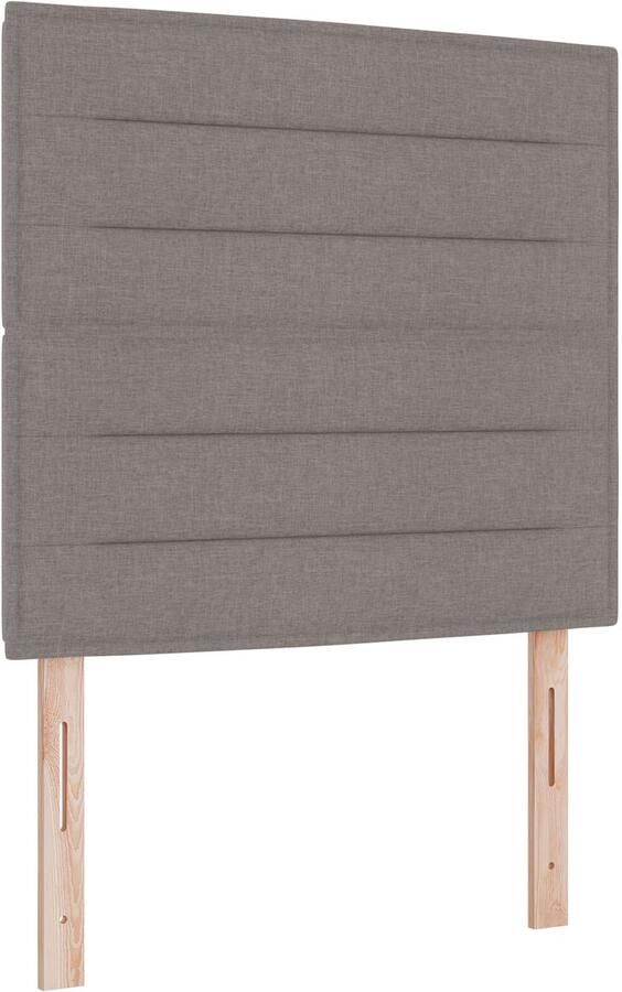 VidaXL Hoofdbord Hoogte Verstelbaar met hoofdeinde Taupe 80 cm Stof