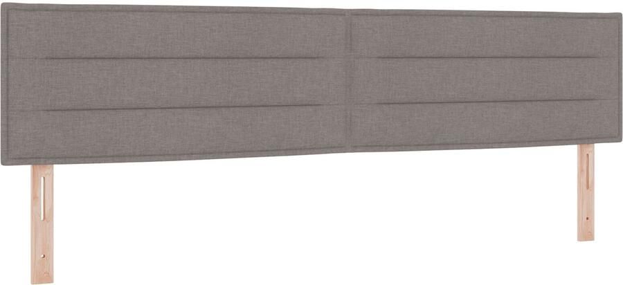 VidaXL Hoofdbord Set van 2 Taupe Hout 200 x 7 x 78 cm Mooi ontwerp - Foto 3