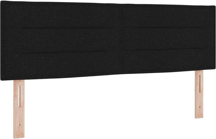 VidaXL Hoofdbord Zwart Engineered wood 160 cm lang Gestoffeerd hoofdbord