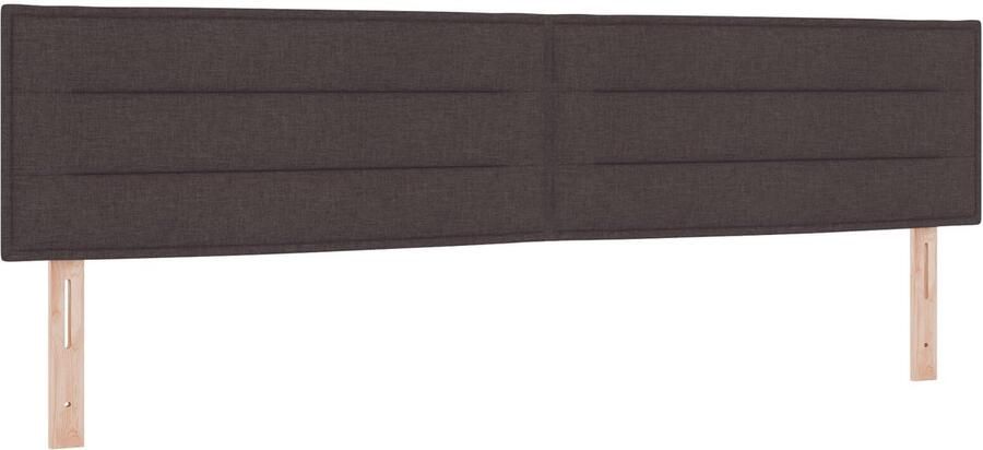 VidaXL Hoofdbord Set van 2 Donkerbruin Hout 200 cm Bed Hoofdbord - Foto 2
