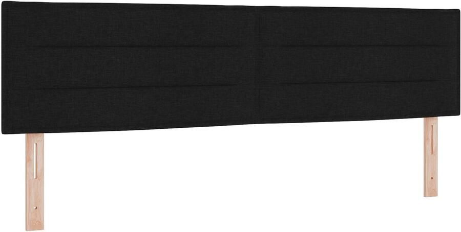 VidaXL Hoofdbord Hoogte Verstelbaar met hoofdeinde Zwart 180 cm Stof