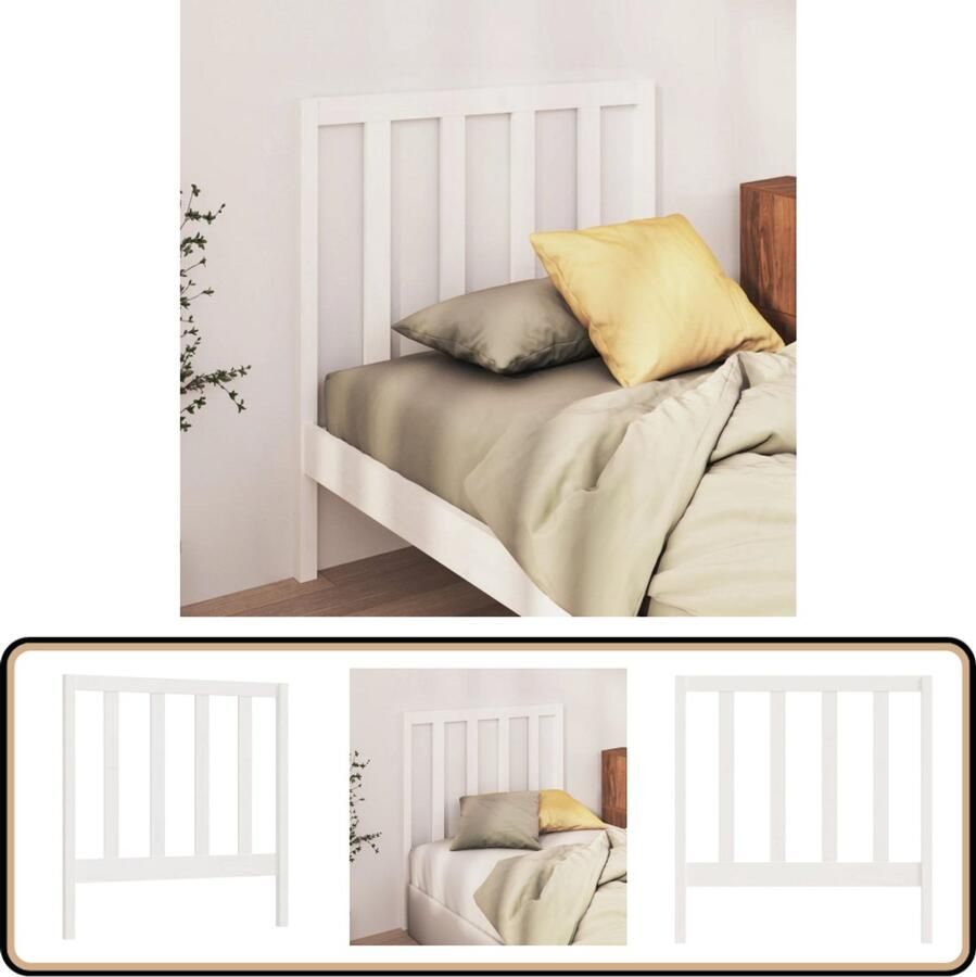 VidaXL Hoofdbord Massief Grenenhout Wit Houten Hoofdbord Kopen Klassieke Hoofdbord Witte Hoofdbord Massief Hout Hoofdbord Bedroom Decor Slaapkamervloerisolatie Kamerdecoratie Hoofdbord