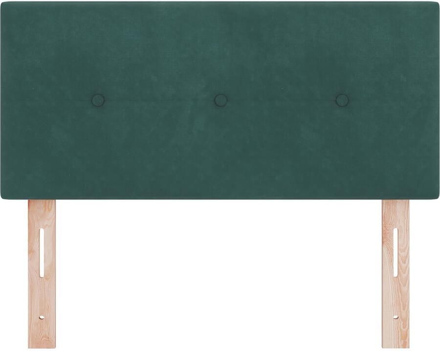 VidaXL Hoofdbord Donkergroen Hout 80 x 40 x 7 cm Eenvoudig - Foto 2