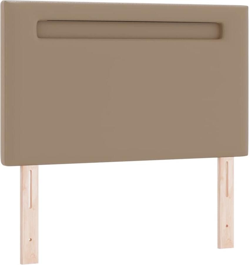 VidaXL Hoofdbord Wandgemonteerd met hoofdeinde Cappuccino 100 cm PVC