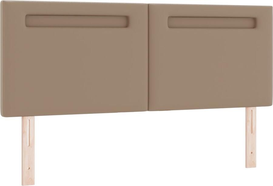 VidaXL Hoofdbord Wandgemonteerd met hoofdeinde Cappuccino 160 cm PVC