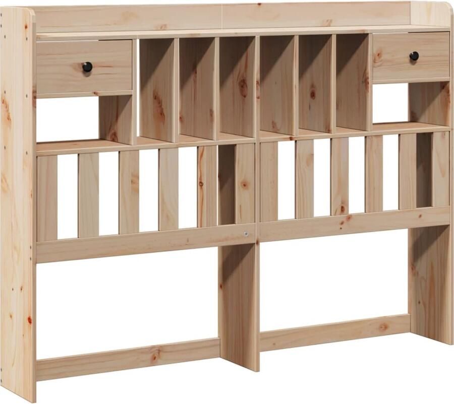 VidaXL Hoofdbord met opbergruimte 160 cm massief grenenhout