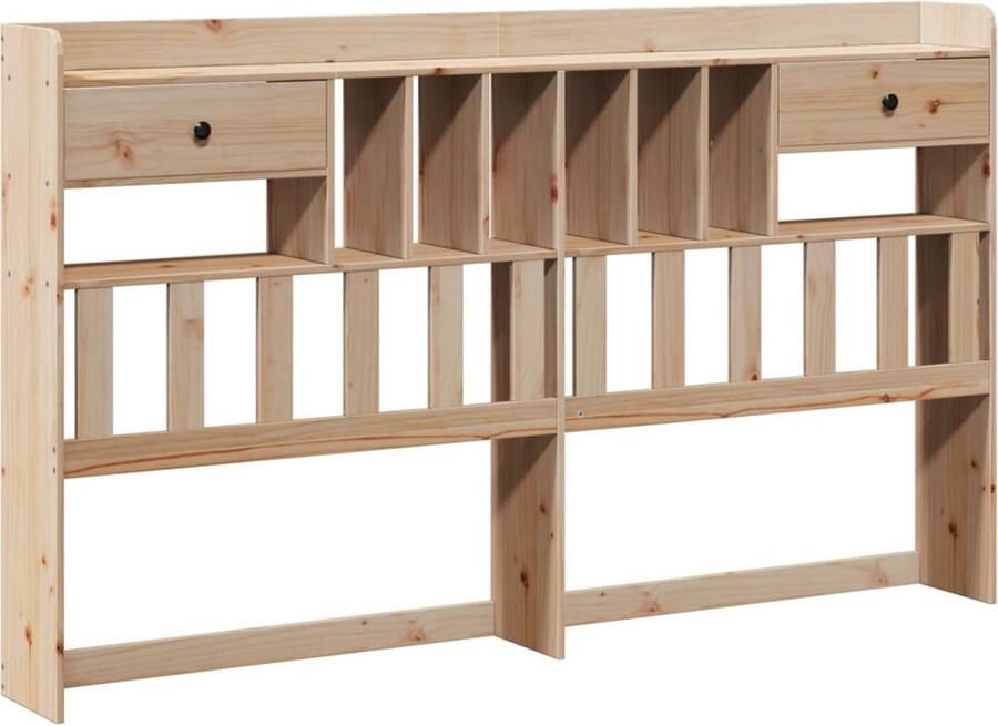 VidaXL Hoofdbord met opbergruimte 180 cm massief grenenhout - Foto 2