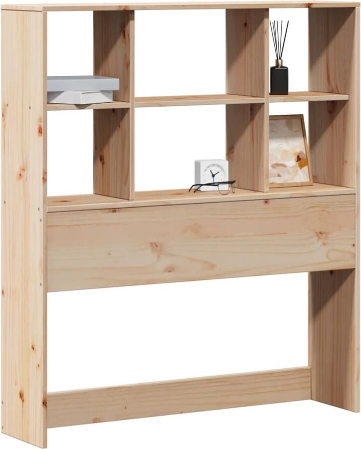 VidaXL Hoofdbord met opbergruimte 90 cm massief grenenhout