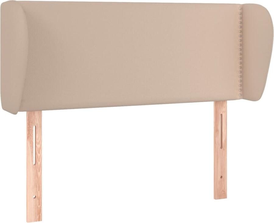 VidaXL Hoofdbord Kunstleer Cappuccino 83x23x78 88 cm Hoofdboard Kapstok Bedstee Bedroom Decoratie Klassiek Design Bruine Meubels Lederlook Kunstleder - Foto 2