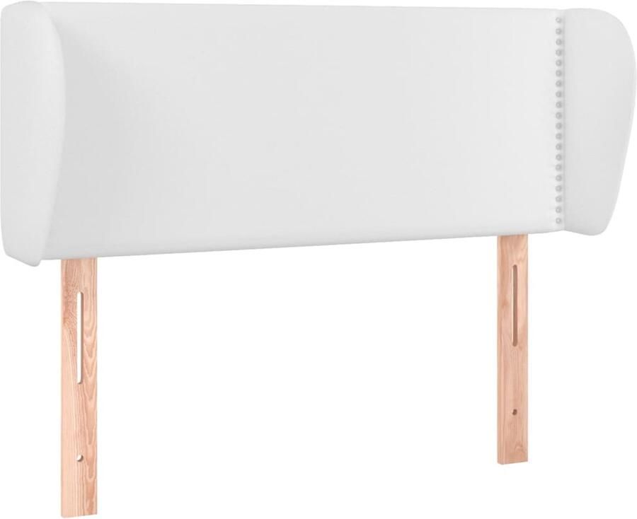 VidaXL Hoofdbord met randen 83x23x78 88 cm kunstleer wit - Foto 2