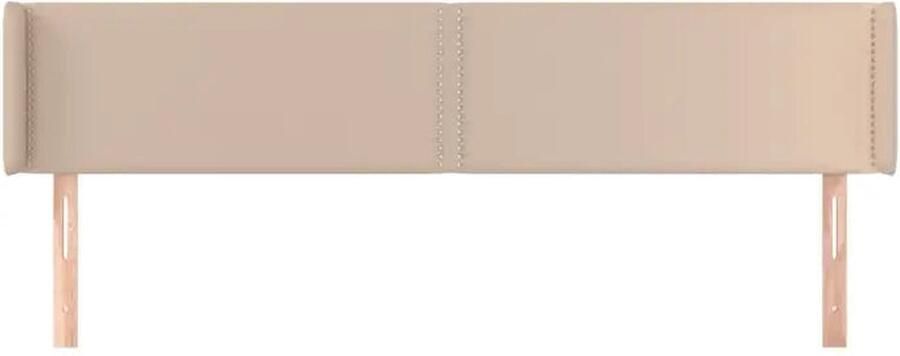 VidaXL Hoofdbord met randen 183x16x78 88 cm kunstleer cappuccinokleur - Foto 3