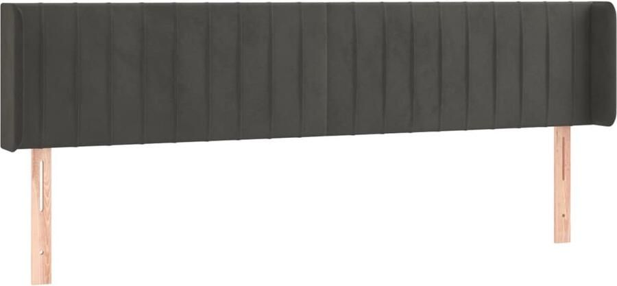 VidaXL Hoofdbord 183x16x78 88 cm Fluweel Donkergrijs Hoofd Bord Beddengoed Hoofdkussen Tweepersoonsbed Enkelpersoonlig Bed Slaap Accessoires Interieur Decoratie Woondecoratie - Foto 3