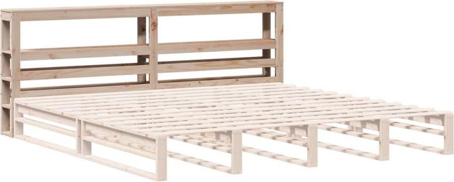 VidaXL Hoofdbord met schappen 180 cm massief grenenhout - Foto 3