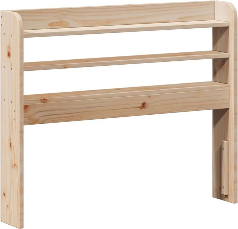 VidaXL Hoofdbord met schappen 90 cm massief grenenhout