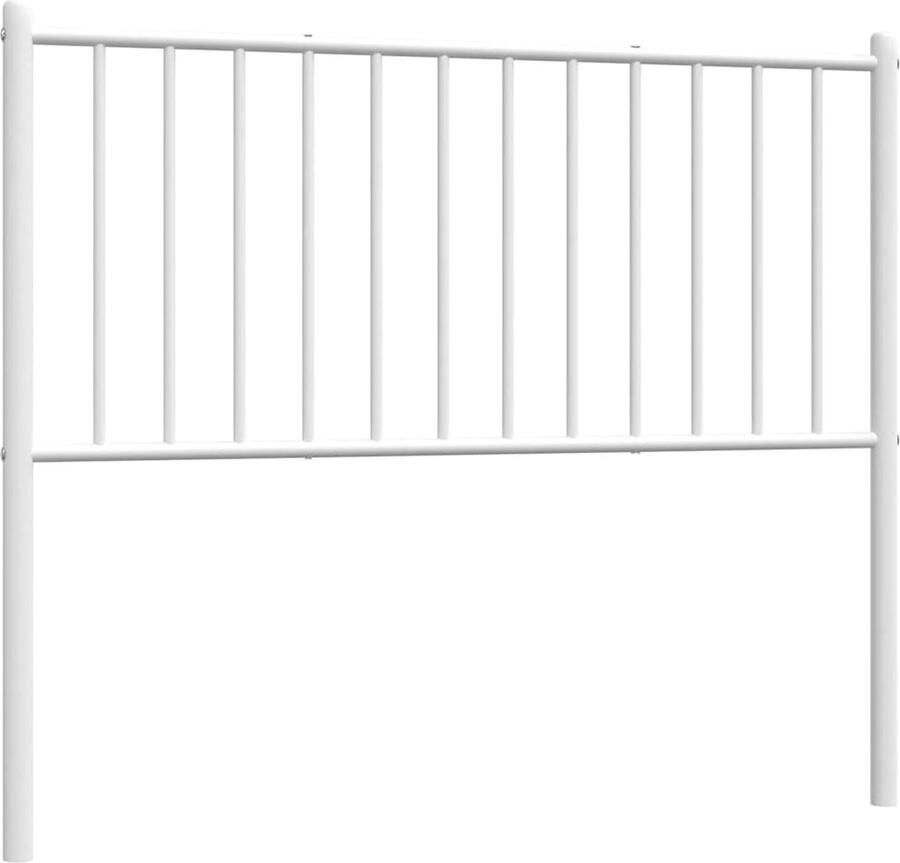 VidaXL Hoofdbord metaal wit 104 5x3x90 cm - Foto 2