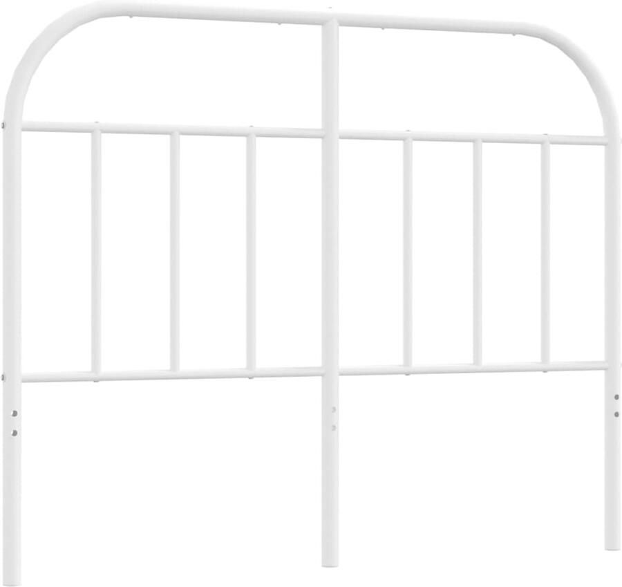 VidaXL Hoofdbord metaal wit 120 cm - Foto 2